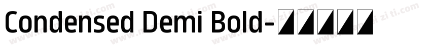 Condensed Demi Bold字体转换